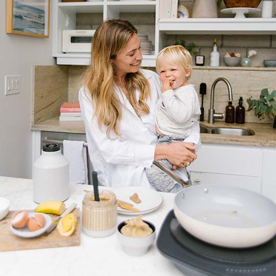 Simple Banana Pancakes for Babies + Toddlers