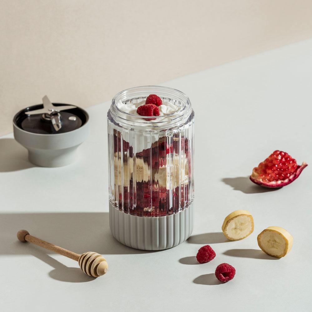 Beast Health Blending Vessel + Storage Lid | Pebble Grey