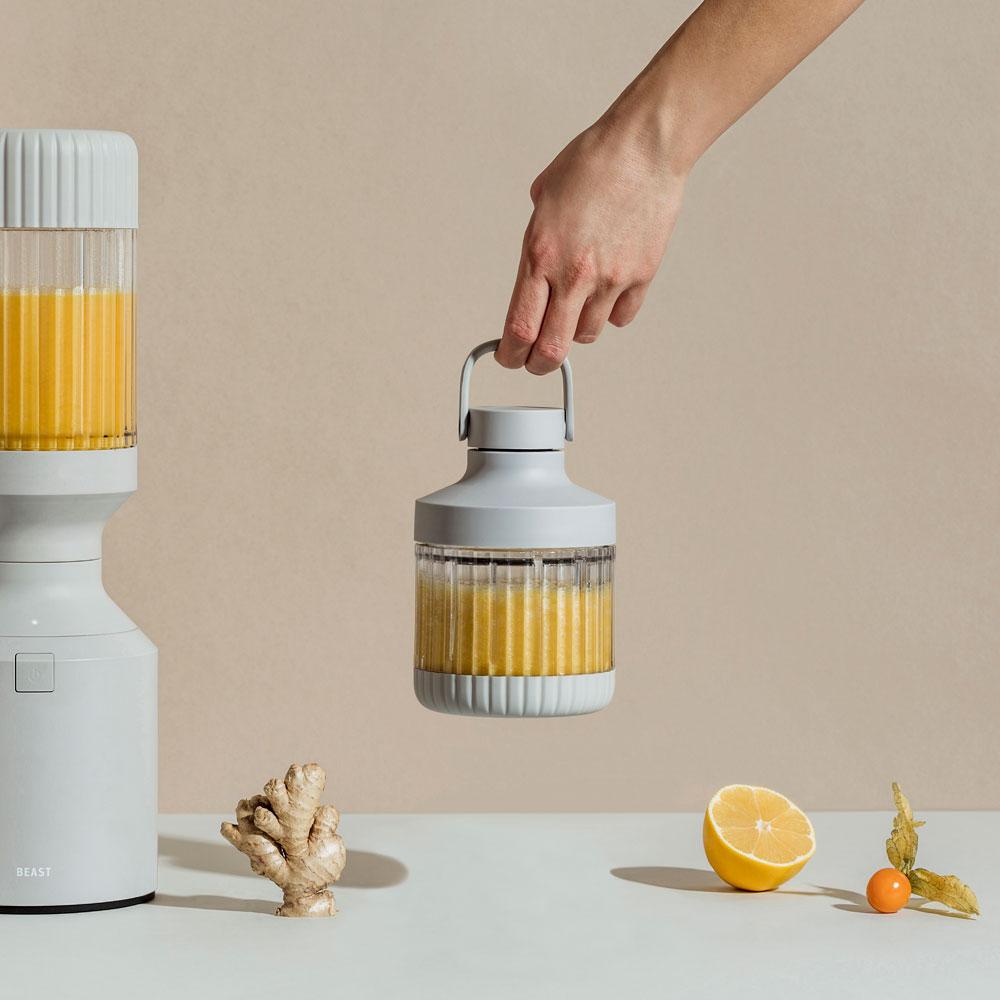 Blending Vessel Drinking Lid + Carry Cap | Pebble Grey